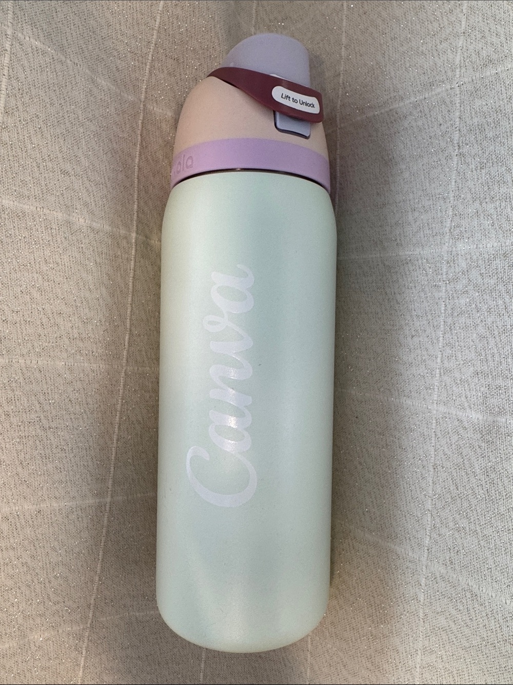 Owala FreeSip Insulated Water Bottle – Pastel Mint & Lavender | Excellent Condit